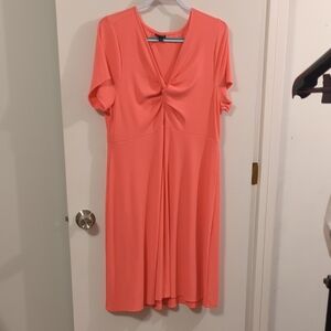 Elegant Coral Dress